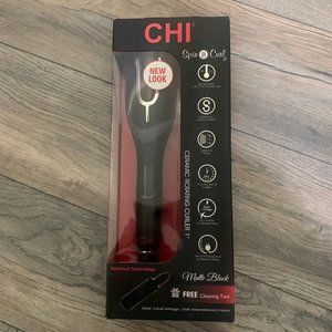 NWT CHI SPIN N CURL CERAMIC ROTATING CURLER‎ 1" MATTE BLACK